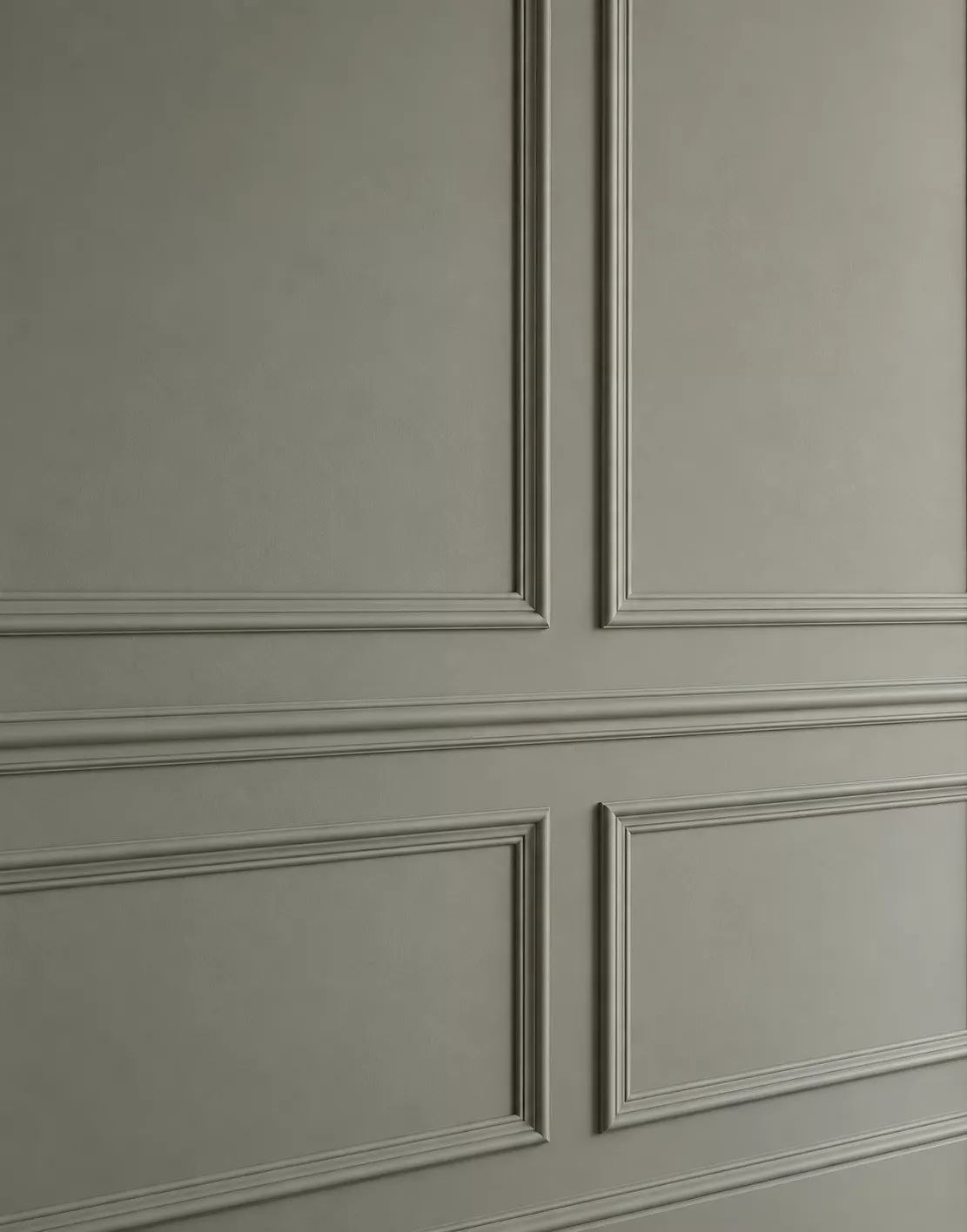 Panneaux de boiserie peints en vert-de-gris